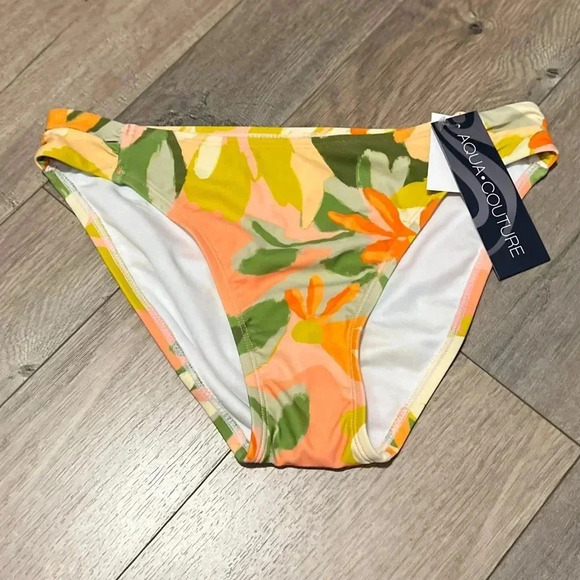 NWT Colorful Floral Print Bikini Bottoms - Picture 1 of 2